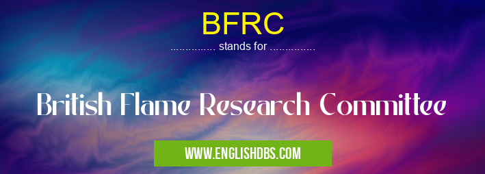 BFRC means British Flame Research Committee BFRC