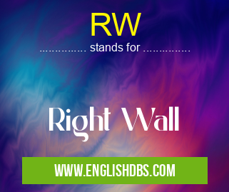 RW means Right Wall RW