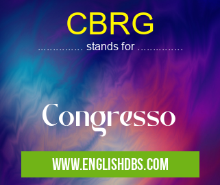 CBRG means Congresso CBRG