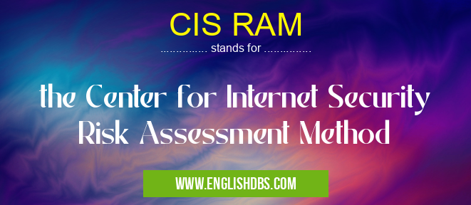 CIS RAM means the Center for Internet Security Risk Assessment Method CIS RAM