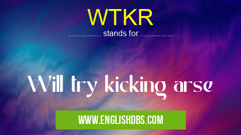 WTKR means Will try kicking arse WTKR