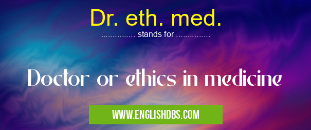 Dr. eth. med.