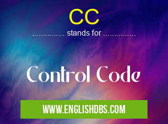 CC means Control Code CC