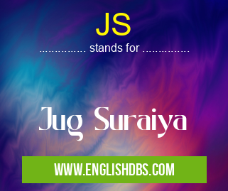 JS means Jug Suraiya JS