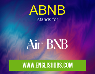 ABNB means Air BNB ABNB