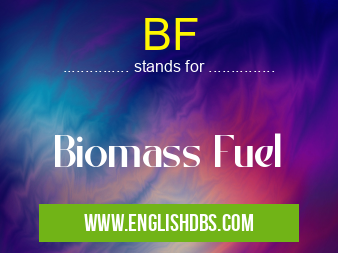 BF means Biomass Fuel BF