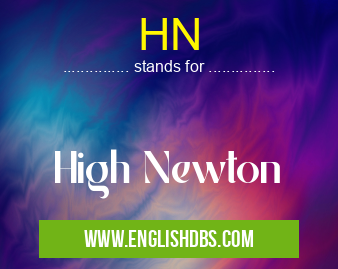 HN means High Newton HN