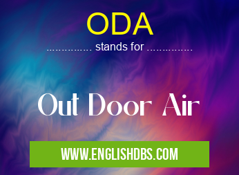 ODA means Out Door Air ODA
