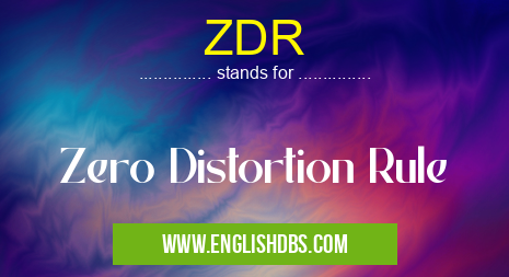 ZDR