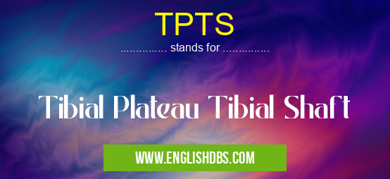 TPTS means Tibial Plateau Tibial Shaft TPTS
