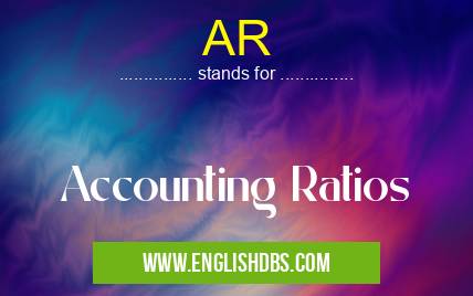 AR means Accounting Ratios AR