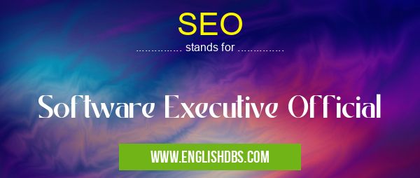 SEO means Software Executive Official SEO