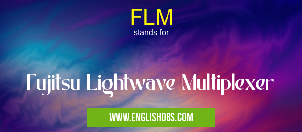 FLM means Fujitsu Lightwave Multiplexer FLM