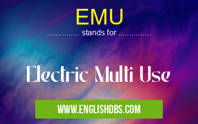 EMU means Electric Multi Use EMU