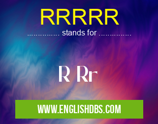 RRRRR means R Rr RRRRR