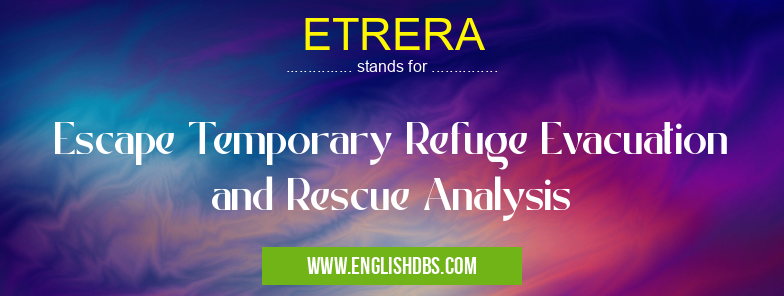 ETRERA means Escape Temporary Refuge Evacuation and Rescue Analysis ETRERA