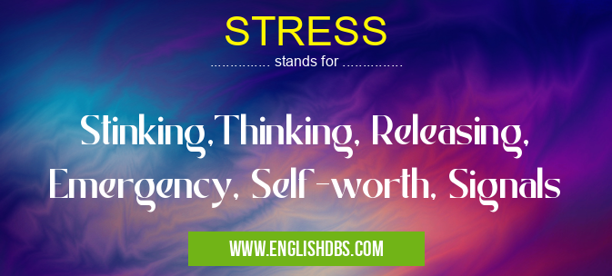 STRESS means Stinking,Thinking, Releasing, Emergency, Self-worth, Signals STRESS
