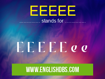 EEEEE means E E E E E e e EEEEE
