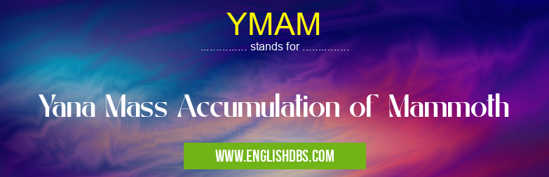 YMAM means Yana Mass Accumulation of Mammoth YMAM