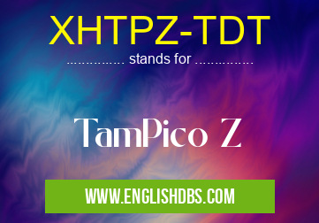 XHTPZ-TDT means TamPico Z XHTPZ-TDT