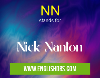 NN means Nick Nanton NN