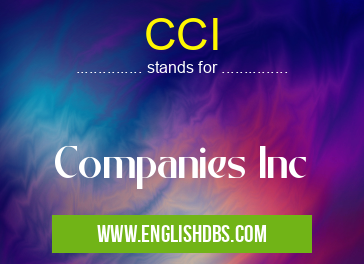 CCI means Companies Inc CCI