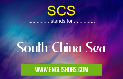 SCS means South China Sea SCS
