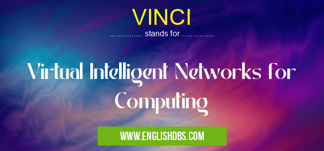 VINCI means Virtual Intelligent Networks for Computing VINCI