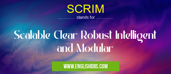 SCRIM means Scalable Clear Robust Intelligent and Modular SCRIM