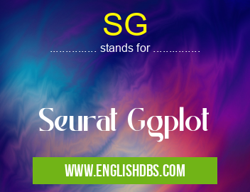 SG means Seurat Ggplot SG