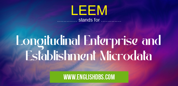 LEEM means Longitudinal Enterprise and Establishment Microdata LEEM
