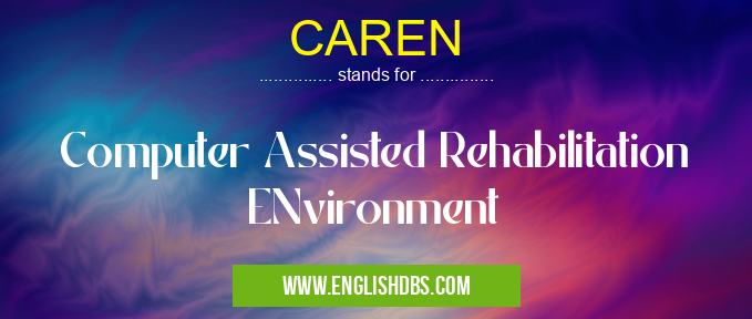 CAREN means Computer Assisted Rehabilitation ENvironment CAREN