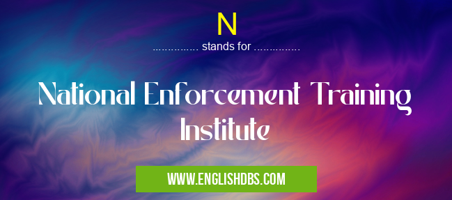N means National Enforcement Training Institute N