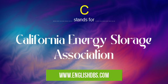 C means California Energy Storage Association C