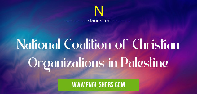 N means National Coalition of Christian Organizations in Palestine N