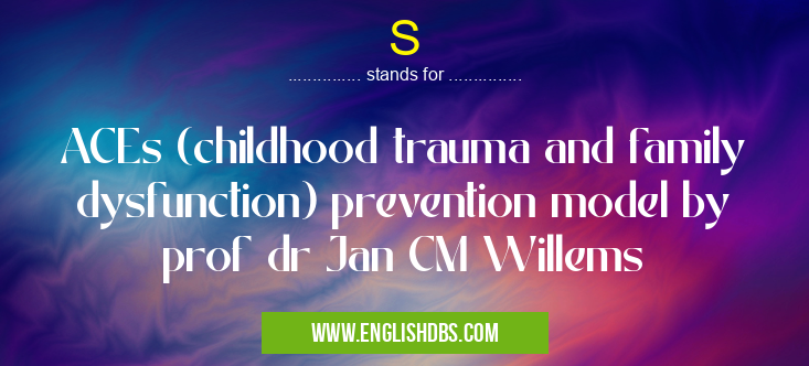 S means ACEs (childhood trauma and family dysfunction) prevention model by prof dr Jan CM Willems S