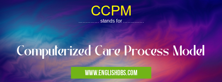 CCPM means Computerized Care Process Model CCPM