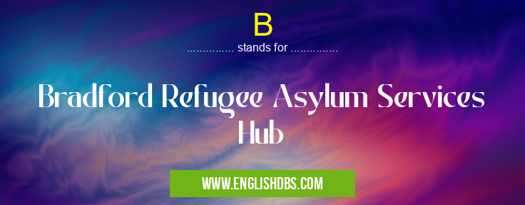 B means Bradford Refugee Asylum Services Hub B