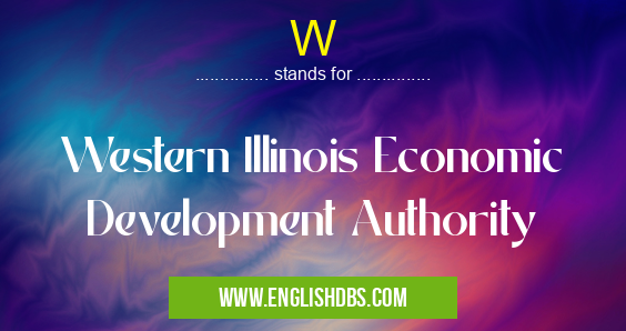 W means Western Illinois Economic Development Authority W