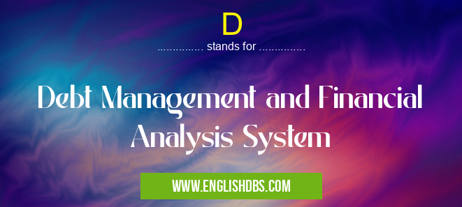 D means Debt Management and Financial Analysis System D