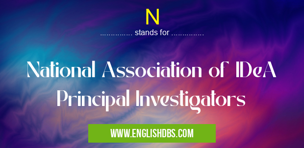 N means National Association of IDeA Principal Investigators N