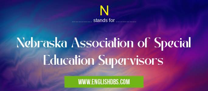 N means Nebraska Association of Special Education Supervisors N