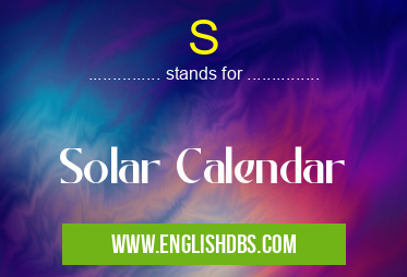 S means Solar Calendar S