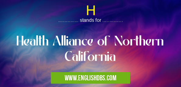 H means Health Alliance of Northern California H