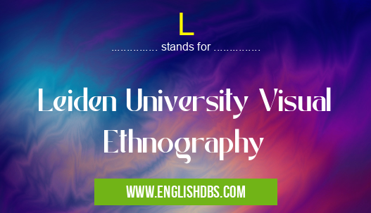 L means Leiden University Visual Ethnography L