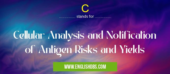 C means Cellular Analysis and Notification of Antigen Risks and Yields C