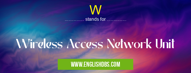 W means Wireless Access Network Unit W