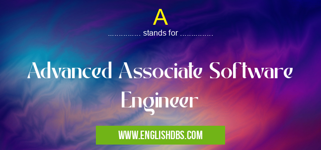 A means Advanced Associate Software Engineer A