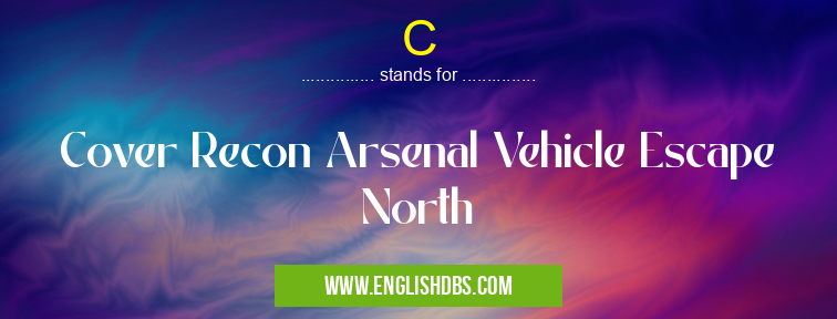 C means Cover Recon Arsenal Vehicle Escape North C