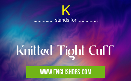 K means Knitted Tight Cuff K